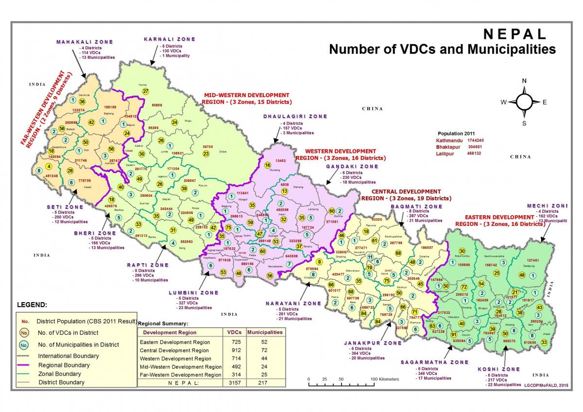 Ramani ya gis nepal
