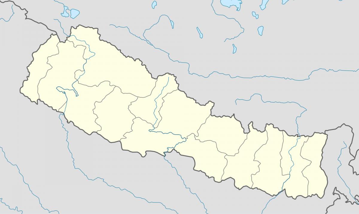 Ramani ya nepal vector