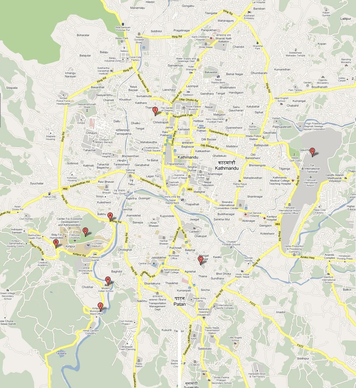 Ramani ya ktm nepal