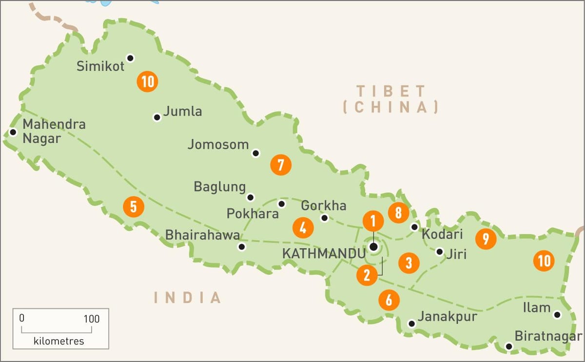 nepal ramani na mikoa
