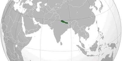 Ramani ya dunia nepal