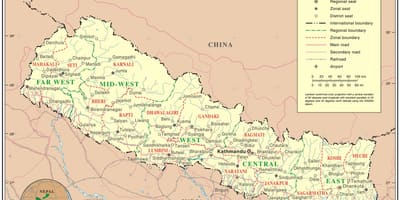 Ramani ya mtandaoni ya nepal